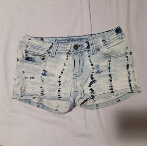 Tie die jean short